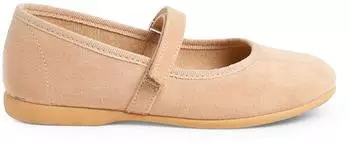 Pisamonas Serratex Ballerina Flats With Velcro Strap kamel