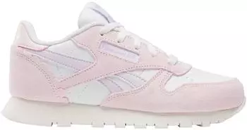 Reebok Classics Leather Children Trainers ftwrwhite/frostedberry/chalk