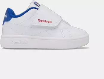 Reebok Court CLEAN Hook & Loop Straps weiß/vector red/vector blue