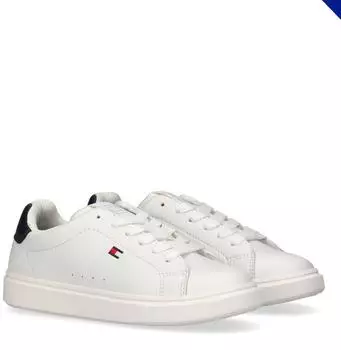Tommy Hilfiger Retro Sneaker with Logo Decoration weiß-blau
