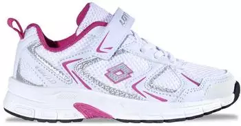 Lotto Sneaker with Elastic Laces wei&szlig;/pink