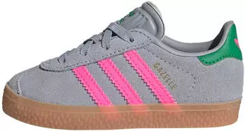 Adidas Gazelle Kids halo silver/lucid pink/green