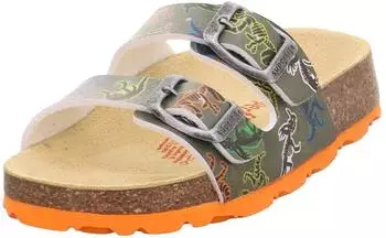 Superfit Fussbettpantoffel grün/mehrfarbig