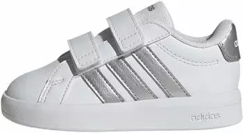 Adidas Grand Court Lifestyle Hook and Loop Kids cloud wei&szlig;/silber metallic