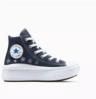 Converse Chuck Taylor All Star Move Platform Canvas Kids blau