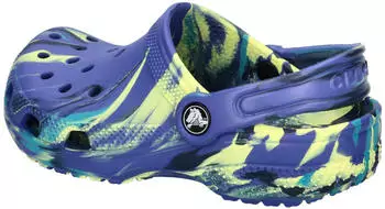 Crocs Classic Marbled Clog K (207464) navy/turbo teal