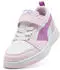 Puma Rebound V6 Lo AC+ Sneaker with Velcro Kids orchidee/rosé/weiß