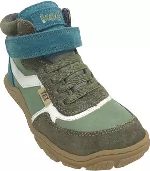 Koel Wool-lined Barefoot Leather Shoes with TEX Trekking Sole RAMI grün
