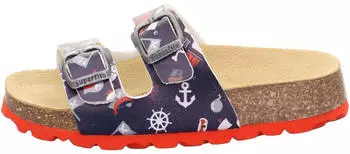 Superfit Fussbettpantoffel (1-800111) blau/rot 8190