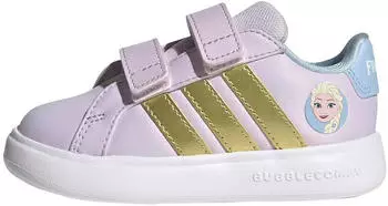 Adidas Grand Court Elsa I ice lavender/gold met/glow blue