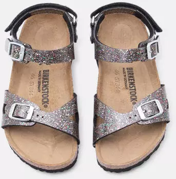 Birkenstock RIO schwarz/silber