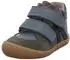 Develab Barefoot Shoes made of Leather with Wool Felt Lining (45219) forest/petrol
