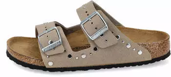 Birkenstock Arizona Rivet Border Kids soft gray taupe