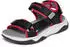 Skechers TREAD SEEKER Sandale mit Klettverschluss schwarz/rot