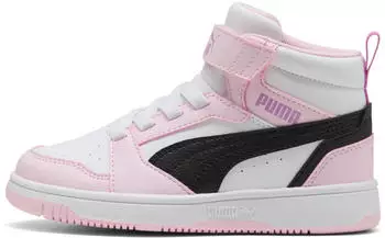 Puma Rebound V6 Mid Kids (393831) puma white/puma black/pearl pink