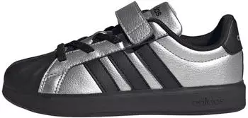 Adidas Grand Court 2.0 EL Kids silver metallic/core black/silver metallic