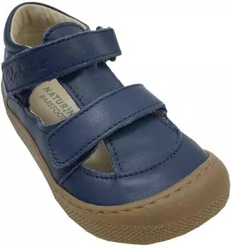 Naturino Leather Velcro Half Shoe dunkelblau