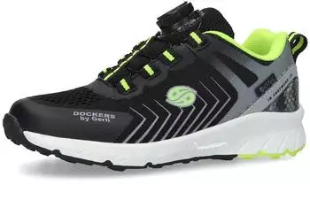 Dockers by Gerli Sneaker with Twist Closure (72557456) schwarz/grau/lime