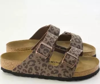 Birkenstock Arizona Birko-Flor Nubuk Kids Sandals braun