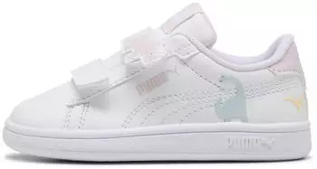 Puma Smash 3.0 Leather Kids (392033) wei&szlig;/powder pink