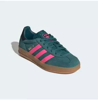 Adidas Gazelle Indoor rich green/lucid pink/gold metallic