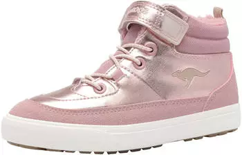 KangaROOS Kavu Riley EV Sneaker with Warm Lining and Zip dusty rose/metallic