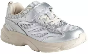 Vertbaudet Sneakers in Metallic Look, Running Style silber