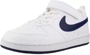 Nike Court Borough Low Brand (Little Kid) white/midnight navy