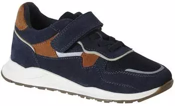 Vertbaudet Leather Velcro Sneakers Boys marine