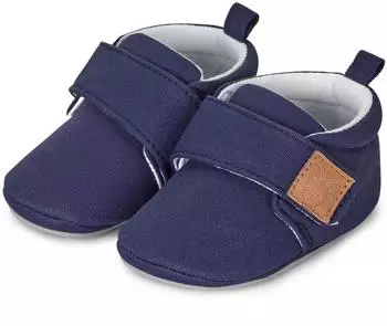 Sterntaler Crawling Shoes uni marineblau/marineblau