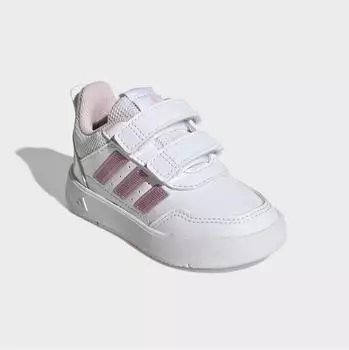 Adidas TENSAUR SPORT 3.0 KIDS Sneaker with Velcro Closure cloud weiß/clear pink/grau two