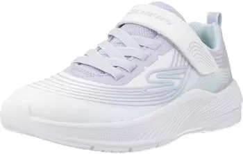 Skechers Microspec Advance white mesh/lavender trim/mint trim