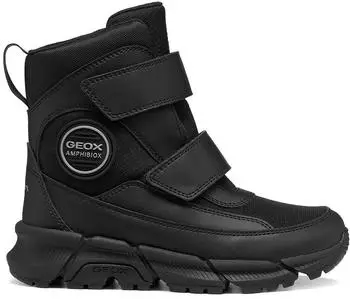 Geox Ankle Boot Faux Leather/Textile schwarz