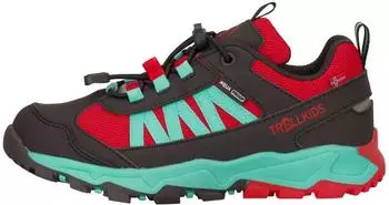 Trollkids Tronfjell Hiker Low Kids (475) chili red/aqua mint