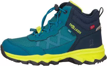 Trollkids Trolltunga Hiker Mid XT (232) haborbor blue/spring leaf/dark indigo