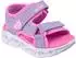Skechers Heart Lights Sandals Sandal with Velcro Closure lavendel/rosa