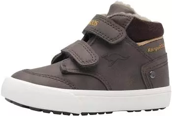 KangaROOS KaVu Primo V Sneaker with Warm Lining and Velcro Closure (for Children) java/curry mustard