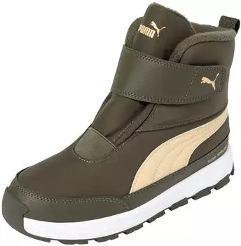 Puma EVOLVE BOOT LITE V PS dark olive/pebble path/puma white