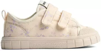 Wheat Bobbie Sneaker barely apricot flowers
