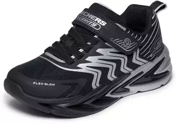 Skechers FLEX-GLOW ULTRA Blinkschuh Sneaker mit Klettverschluss schwarz/multi
