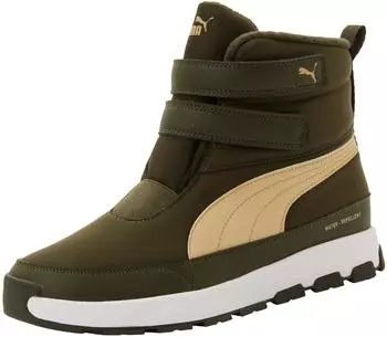 Puma EVOLVE BOOT LITE V JR dark olive/pebble path/puma white