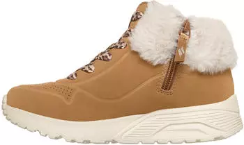 Skechers UNO LITE Winterstiefel mit Fellimitat braun