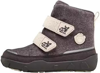 Affenzahn Wolle Comfy Winterstiefel wasserdicht und warm gef&uuml;ttert, Nashorn grau