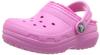 Crocs Kids Fuzz Lined Clog (203506) party pink/candy pink