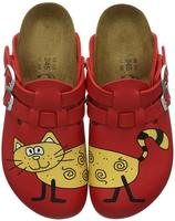 Birkenstock Clog Kay Superlauf, Birko-Flor, Cat Red, schmal, Gr&ouml;&szlig;e 38