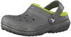 Crocs Kids Fuzz Lined Clog (203506) slate grey/volt green