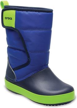 Crocs Kids LodgePoint Snow Boot blue jean/navy
