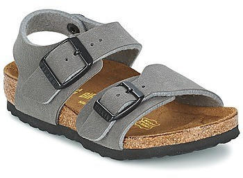 Birkenstock New York Kids Birko-Flor Nubuk Dark Grey (Schmal)