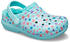 Crocs Classic Printed Lined Clog Kids (205815) ice blue