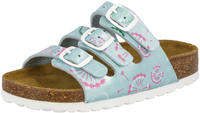 Lico Pantolette Bioline Flower Kids Pantolette gr&uuml;n 28 EU